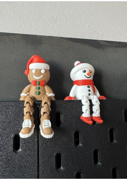 Yılbaşı Konseptli Kurabiye Adam & Kardan Adam Hareketli Figür Set fırsatları