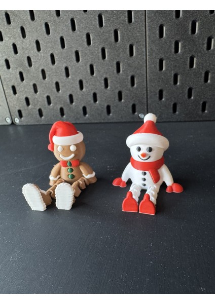 Yılbaşı Konseptli Kurabiye Adam & Kardan Adam Hareketli Figür Set indirimleri