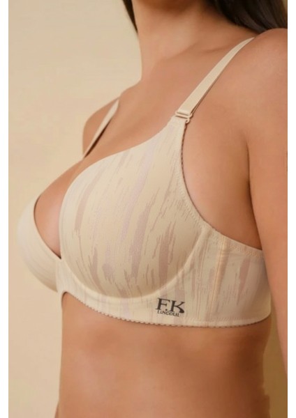 Lazer Kesim Dolgulu Push Up Sütyen - Kıyafet Altında Belli Olmaz