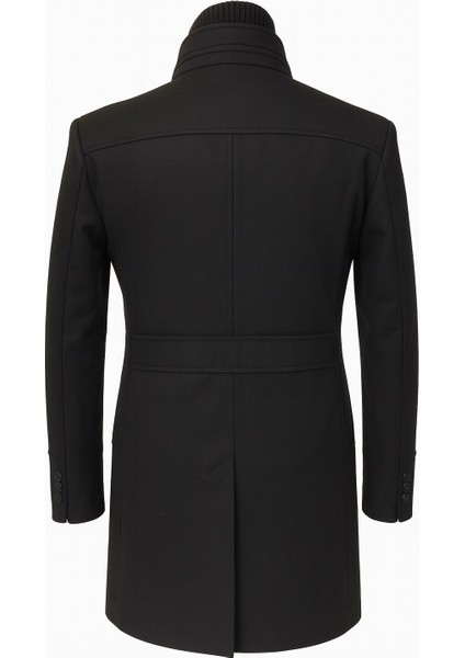 Erkek Slim Fit Kaşe Kaban – Çıkarılabilir Ribanalı Fermuarlı Yaka, S–xxl modelleri