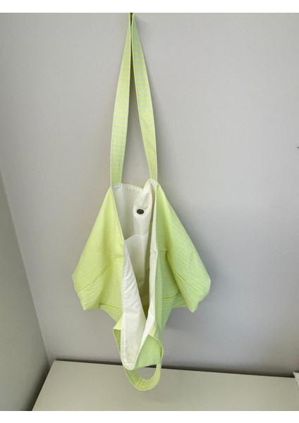 Polyester Teknik Kumaştan Omuz Çantası-Neon Ekose modelleri