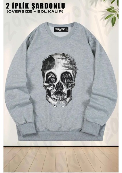 Unisex Star Wars 42 Baskılı Oversize Bisiklet Yaka Sweatshirt