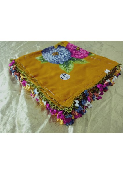 Cenk ve Reyhan Zarif ve Şık El Işi Iğne Oyalı Yazma/el Işi Iğne Yemeni/el Işi Tülbent/baş Örtüsü