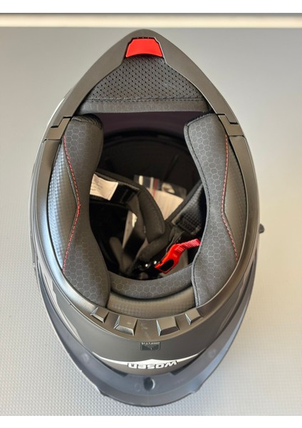 WS-202 Güneş Vizörlü Çene Açılır Kask Mblack L1 (Renkli Vizörlü)