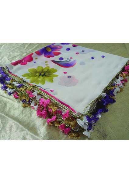 Cenk ve Reyhan Zarif ve Şık El Işi Iğne Oyalı Yazma/el Işi Iğne Yemeni/el Işi Tülbent/baş Örtüsü indirimleri