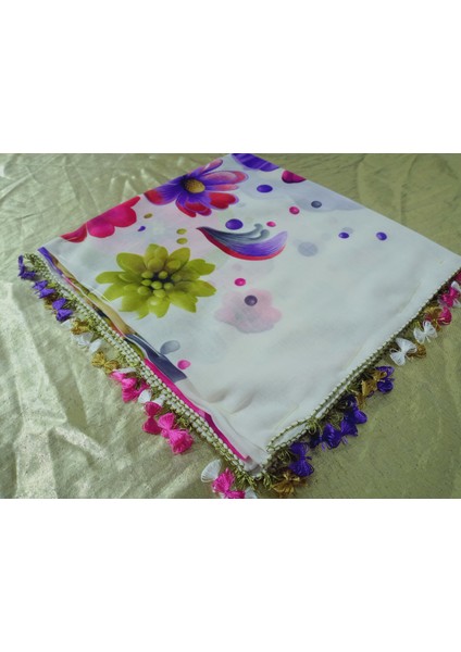 Cenk ve Reyhan Zarif ve Şık El Işi Iğne Oyalı Yazma/el Işi Iğne Yemeni/el Işi Tülbent/baş Örtüsü