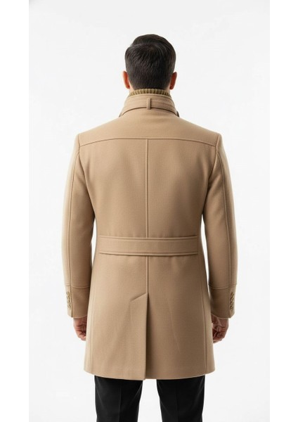 Erkek Slim Fit Kaşe Kaban – Çıkarılabilir Ribanalı Fermuarlı Yaka, S–xxl fırsatları