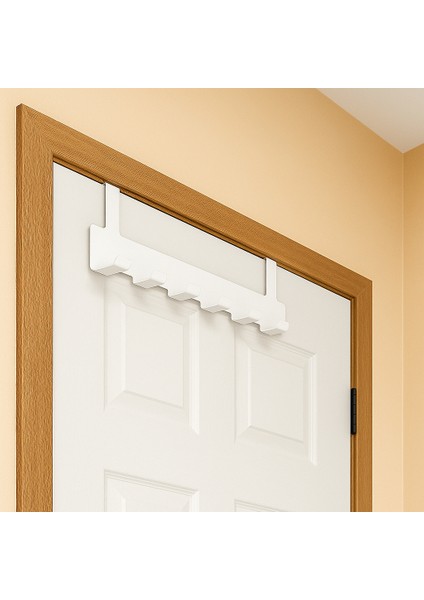 Kapı Arkası Metal Askılık Siyah Kapı ASKISI-40X4.6X9 cm