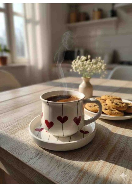 El Yapımı Tabaklı Çay Fincanı