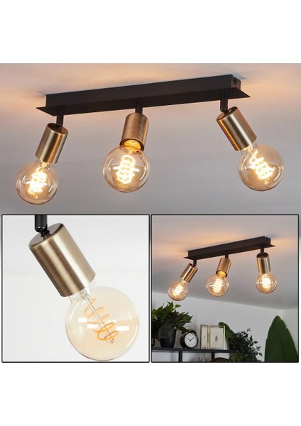 Riolıght Modern3 Siyah3 3XE27 Duylu3 Mafsallı Hareketli Başlık(Glop Ampul Hariç) Metal Spot Avize fiyatları