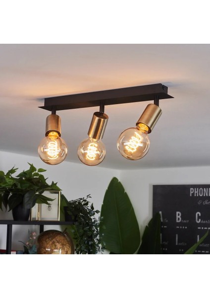 Riolıght Modern3 Siyah3 3XE27 Duylu3 Mafsallı Hareketli Başlık(Glop Ampul Hariç) Metal Spot Avize fırsatları