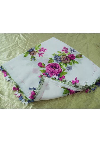 Cenk ve Reyhan Zarif ve Şık El Işi Iğne Oyalı Yazma/el Işi Iğne Yemeni/el Işi Tülbent/baş Örtüsü fırsatları