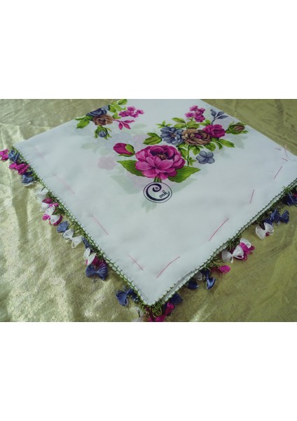 Cenk ve Reyhan Zarif ve Şık El Işi Iğne Oyalı Yazma/el Işi Iğne Yemeni/el Işi Tülbent/baş Örtüsü indirimleri