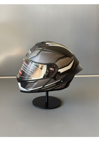 WS-202 Güneş Vizörlü Çene Açılır Kask Mblack L1 (Şeffaf Vizörlü) modelleri