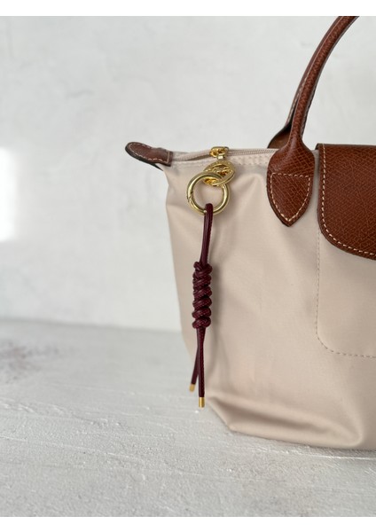 Hakiki Deri Handmade Siyah Düğüm Çanta Charmı/anahtarlık modelleri