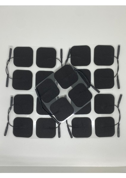 5 Paket 20 Adet Siyah Premium Jel 5x5 Tens Elektrod Pedi