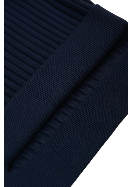 Erkek Lacivert Polo Yaka Fitilli Triko Kazak – %100 Pamuk, Esnek Dokulu, Modern Kalıp 2605305 indirimleri