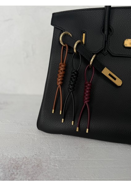 Hakiki Deri Handmade Bordo Düğüm Çanta Charmı/anahtarlık fiyatları