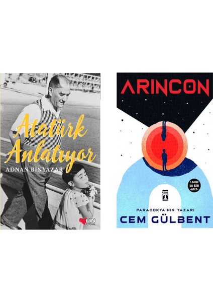 Çocuk Kitapları Atatürk Anlatıyor Adnan Binyazar Arincon Cem Gülbent 2 Kitap Set