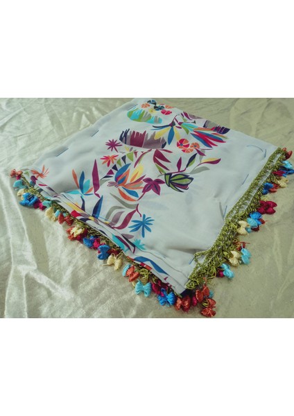 Cenk ve Reyhan Zarif ve Şık El Işi Iğne Oyalı Yazma/el Işi Iğne Yemeni/el Işi Tülbent/baş Örtüsü fırsatları