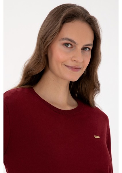 Kadın Bordo Kazak /triko 50313579-VR014 fiyatları