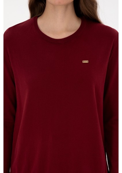 Kadın Bordo Kazak /triko 50313579-VR014