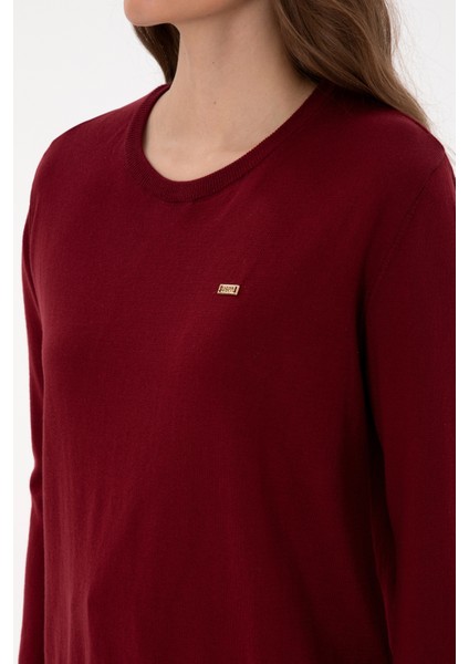 Kadın Bordo Kazak /triko 50313579-VR014