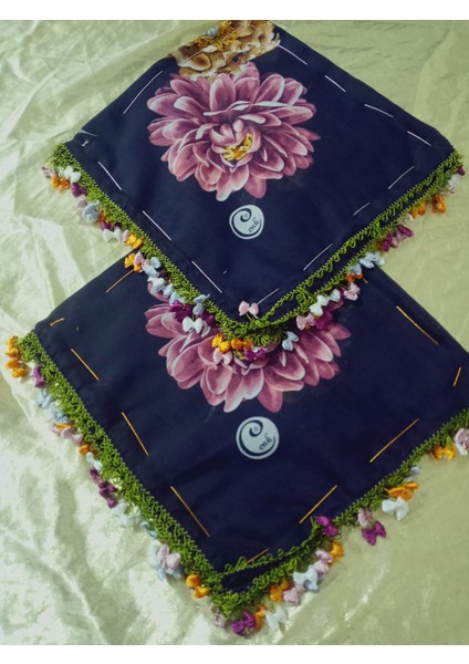 Cenk ve Reyhan Zarif ve Şık El Işi Iğne Oyalı Yazma/el Işi Iğne Yemeni/el Işi Tülbent/baş Örtüsü fırsatları