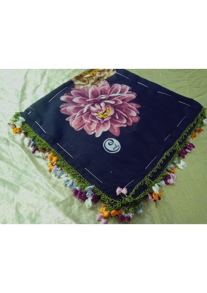 Cenk ve Reyhan Zarif ve Şık El Işi Iğne Oyalı Yazma/el Işi Iğne Yemeni/el Işi Tülbent/baş Örtüsü