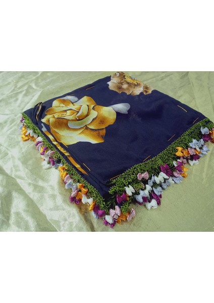 Cenk ve Reyhan Zarif ve Şık El Işi Iğne Oyalı Yazma/el Işi Iğne Yemeni/el Işi Tülbent/baş Örtüsü