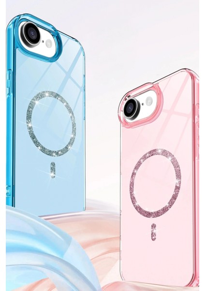 Ieg Apple iPhone 16E Live Diamond Magsafe Kapak - Pembe fiyatları