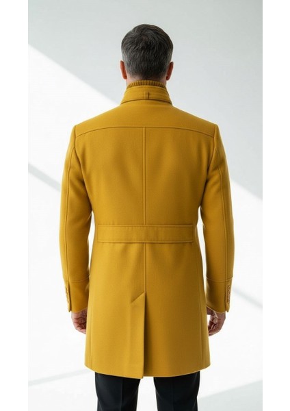 Erkek Slim Fit Kaşe Kaban – Çıkarılabilir Ribanalı Fermuarlı Yaka, S–xxl fırsatları