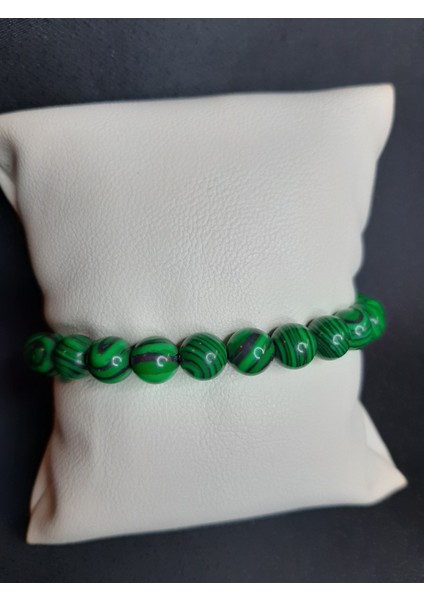 Mryart Yeşil Siyah Malakit Taşı Doğaltaş Tesbih ve Bileklik Set fırsatları