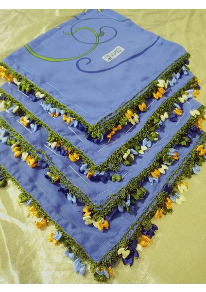 Cenk ve Reyhan Zarif ve Şık El Işi Iğne Oyalı Yazma/el Işi Iğne Yemeni/el Işi Tülbent/baş Örtüsü