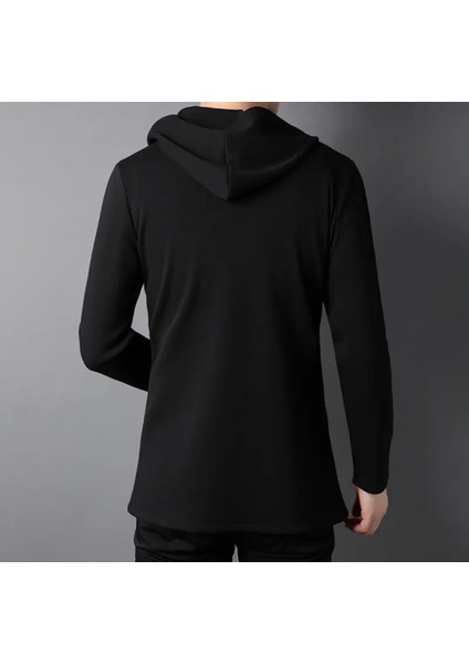 Büyük Beden Özel Tasarım Kapüşonlu Fermuarsız Cepsiz Kapamasız 3 Iplik %100 Pamuk Kışlık Erkek Sweatshırt fiyatları