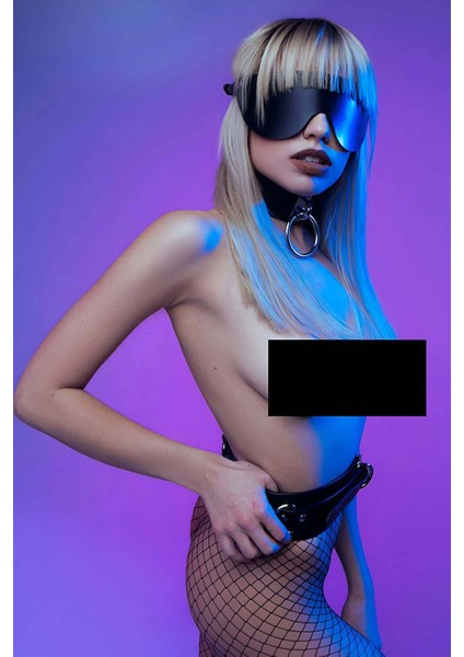 Deri Gözlük Maske - BRF324 - Kırmızı - Std modelleri