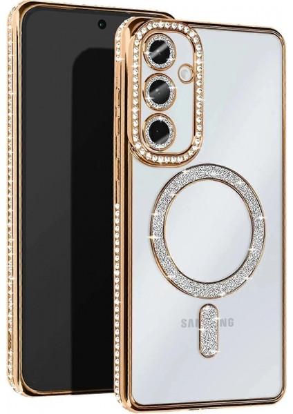 Samsung Galaxy S25 Edge Joke Simli Magneticsafe Kılıf - Gold