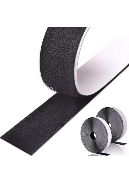 2,5 cm 25 Metre Yapışkanlı Cırt Cırtlı Bant – Profesyonel Kali̇te, Güçlü Tutuşlu Cırt Cırtlı Bant