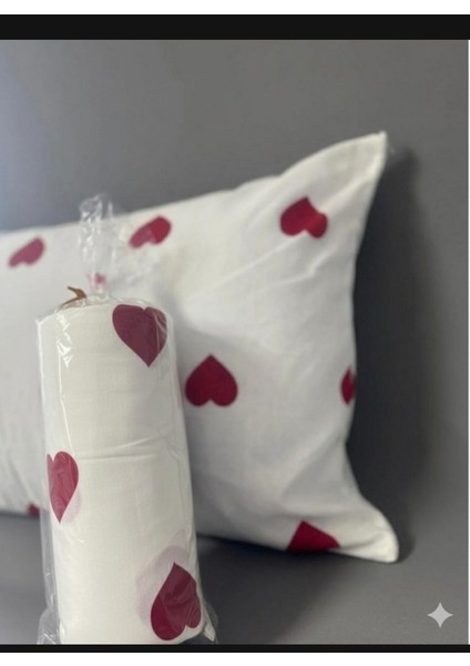 Kalp Battal Boy Lastikli Çift Kişilik Çarşaf Seti (+2 Yastık Kılıfı) fiyatları