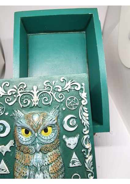 Baykuş Kabartmalı Dekoratif Kutu modelleri