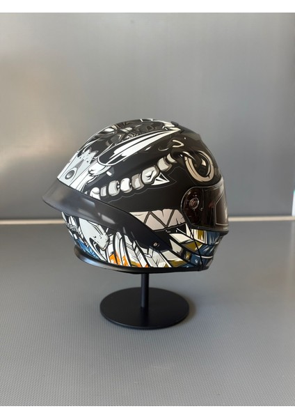 WS-202 Güneş Vizörlü Çene Açılır Kask Mblack M1 (Şeffaf Vizörlü)