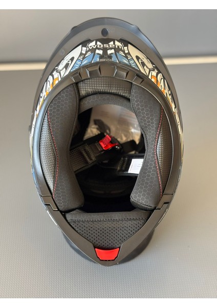 WS-202 Güneş Vizörlü Çene Açılır Kask Mblack M1 (Şeffaf Vizörlü)