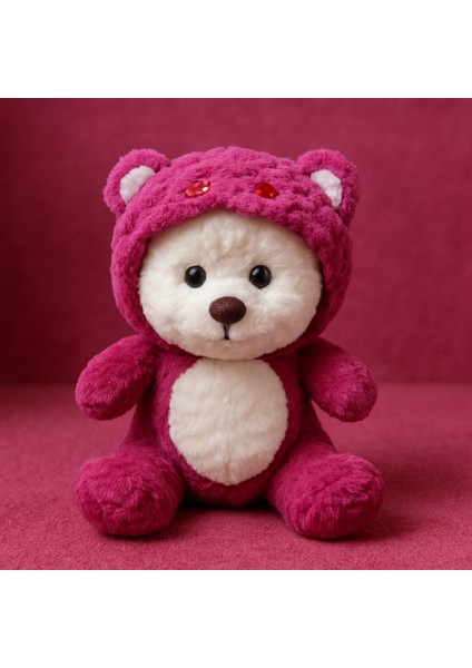 Hughua Sevimli Teddy Bear - Yumuşak Dokulu Hediyelik - Çıkarılabilir Sevimli Şapkası ile - 30 cm modelleri