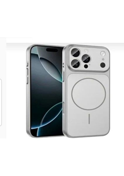 iPhone 14 Pro Max Uyumlu 17 Pro Max Görünümüne Çeviren Magsafe Özellikli Glass Telefon Kılıfı