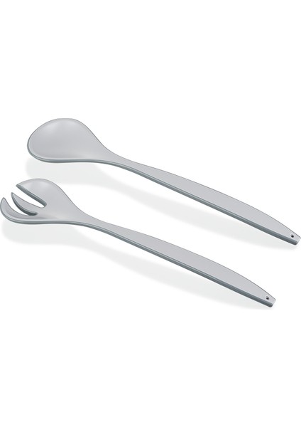 Salata Kaşık Çatal Seti Çift Renkli Salata Servis Kaşığı Çatalı Qlux Ideas Bpa Içermez L-00491