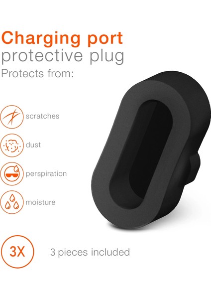 Caseonn Garmin Fenix 5s Plus Toz - Kir ve Su Sıçramasına Karşı Koruyucu Tıpa 3 Adet modelleri