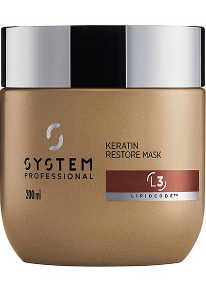System Luxoil Keratin Onarıcı Saç Maskesi 200ML fiyatları