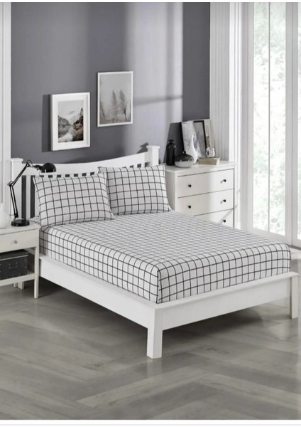 Battal Boy Lastikli Çift Kişilik Çarşaf Seti (+2 Yastık Kılıfı)