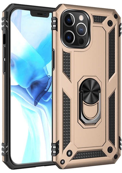 iPhone 12 Pro Uyumlu Brvh Vega Kapak-Gold