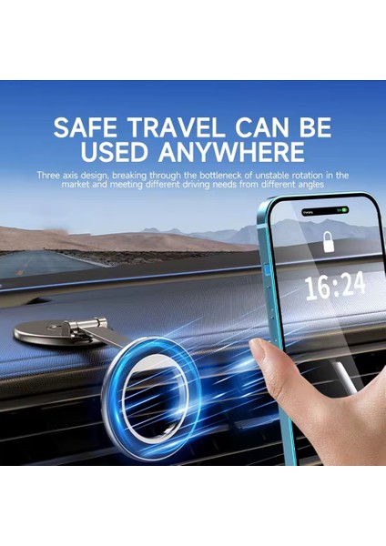 360° Ayarlanabilir Magnetik, Vakumlu Araç Içi Telefontutucu